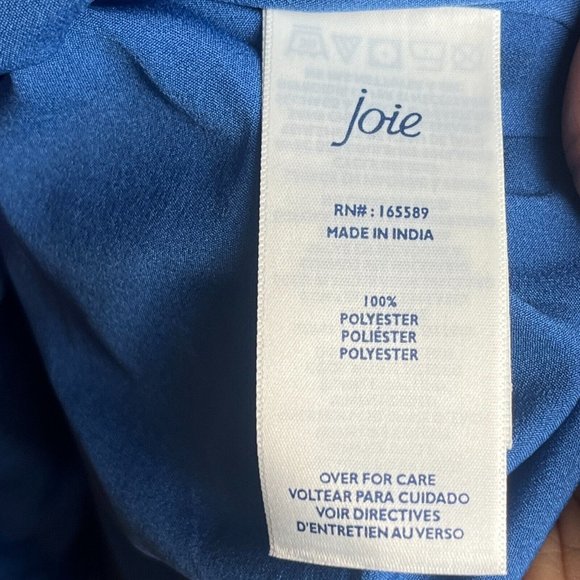 Joie Limited Edition Women’s Medium Maxi Dress Parisian Paisley Blue NWT Boho - Picture 8 of 13